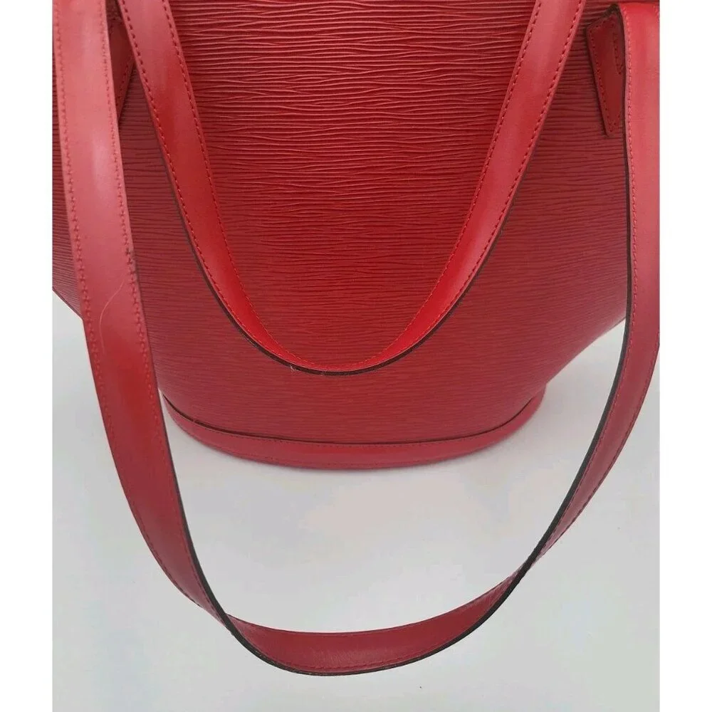 Auth Louis Vuitton Epi Red Saint Jacques Shopping‎ M52267 Shoulder bag SKS020280